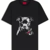 T-Shirt mit Hundemotiv aus Baumwolljersey T-Shirt mit Hundemotiv aus Baumwolljersey