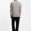 T-Shirt mit Kragenbesatz aus Baumwolle und Seide T-Shirt mit Kragenbesatz aus Baumwolle und Seide