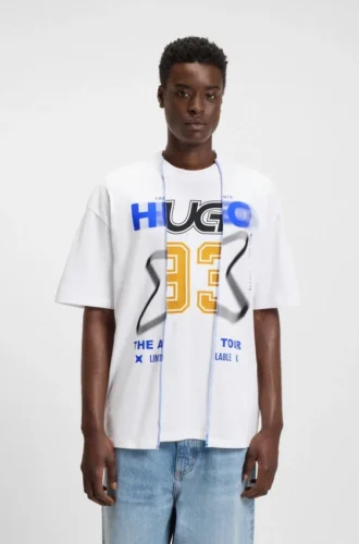 T-Shirt mit Lagen-Effekt aus Baumwolljersey