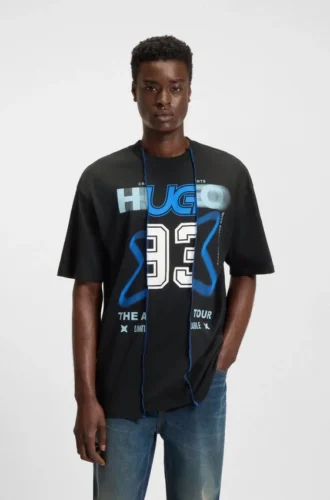 T-Shirt mit Lagen-Effekt aus Baumwolljersey