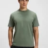 T-Shirt mit Logo am Kragen aus Stretch-Baumwolle T-Shirt mit Logo am Kragen aus Stretch-Baumwolle