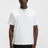 T-Shirt mit Logo am Kragen aus Stretch-Baumwolle T-Shirt mit Logo am Kragen aus Stretch-Baumwolle