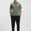T-Shirt mit Logo am Kragen aus Stretch-Baumwolle T-Shirt mit Logo am Kragen aus Stretch-Baumwolle