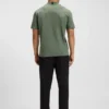 T-Shirt mit Logo am Kragen aus Stretch-Baumwolle T-Shirt mit Logo am Kragen aus Stretch-Baumwolle