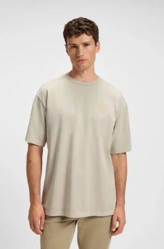 T-Shirt mit Logo-Detail aus Baumwolljersey
