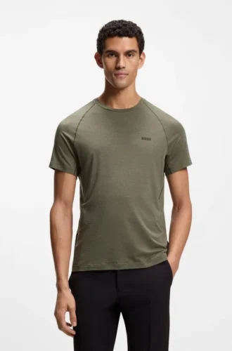 T-Shirt mit Logo-Detail in schmaler Passform