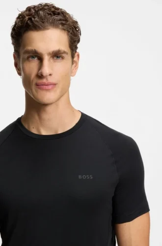 T-Shirt mit Logo-Detail in schmaler Passform