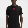 T-Shirt mit Logo-Etikett aus Baumwolljersey T-Shirt mit Logo-Etikett aus Baumwolljersey
