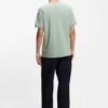 T-Shirt mit Logo-Etikett aus Baumwolljersey T-Shirt mit Logo-Etikett aus Baumwolljersey
