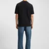 T-Shirt mit Logo-Etikett aus Baumwolljersey