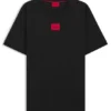 T-Shirt mit Logo-Etikett aus Baumwolljersey T-Shirt mit Logo-Etikett aus Baumwolljersey