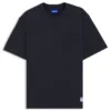 T-Shirt mit Logo-Etikett aus Baumwolljersey