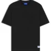 T-Shirt mit Logo-Etikett aus Baumwolljersey