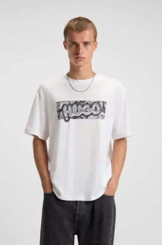 T-Shirt mit Logo-Motiv aus Baumwolljersey