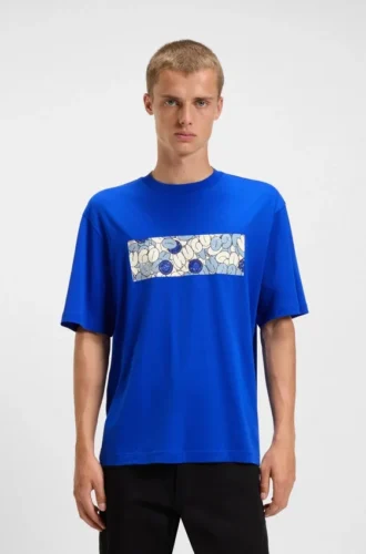 T-Shirt mit Logo-Motiv aus Baumwolljersey