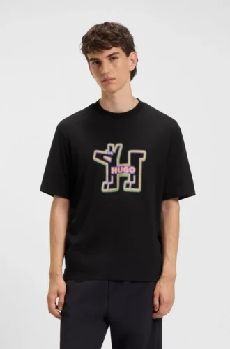 T-Shirt mit Logo-Motiv aus Baumwolljersey