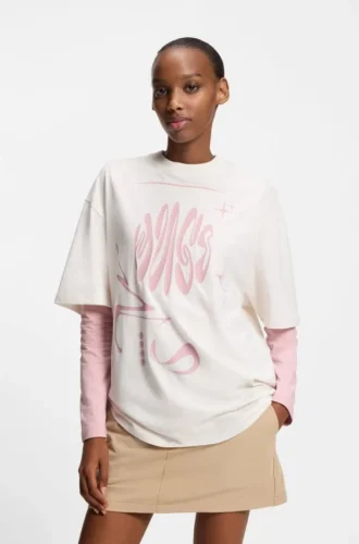 T-Shirt mit Logo-Motiv aus Baumwolljersey