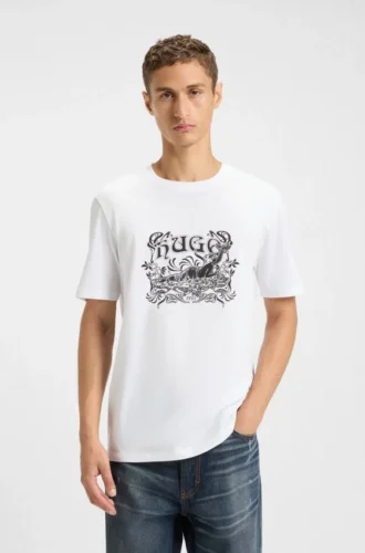 T-Shirt mit Logo-Motiv aus Baumwolljersey