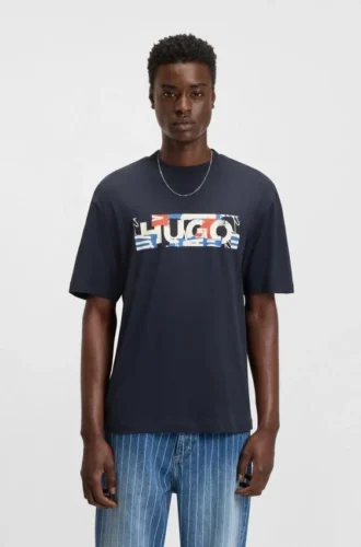 T-Shirt mit Logo-Motiv aus Baumwolljersey