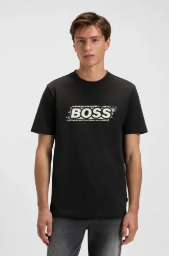 T-Shirt mit Logo-Motiv aus Baumwolljersey