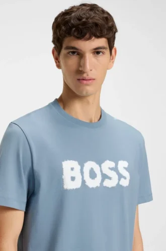 T-Shirt mit Logo-Motiv aus Baumwolljersey