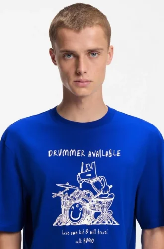 T-Shirt mit Logo-Motiv aus Baumwolljersey