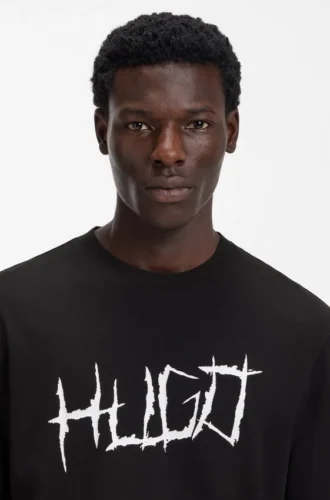 T-Shirt mit Logo-Motiv aus Baumwolljersey