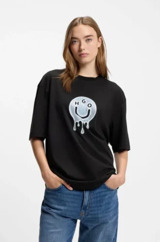T-Shirt mit Logo-Motiv aus Baumwolljersey