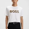 T-Shirt mit Logo-Motiv aus merzerisierter Baumwolle T-Shirt mit Logo-Motiv aus merzerisierter Baumwolle