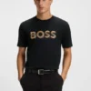 T-Shirt mit Logo-Motiv aus merzerisierter Baumwolle T-Shirt mit Logo-Motiv aus merzerisierter Baumwolle