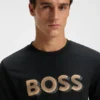 T-Shirt mit Logo-Motiv aus merzerisierter Baumwolle T-Shirt mit Logo-Motiv aus merzerisierter Baumwolle