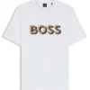 T-Shirt mit Logo-Motiv aus merzerisierter Baumwolle T-Shirt mit Logo-Motiv aus merzerisierter Baumwolle