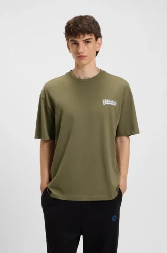 T-Shirt mit Logo-Print aus Baumwolljersey