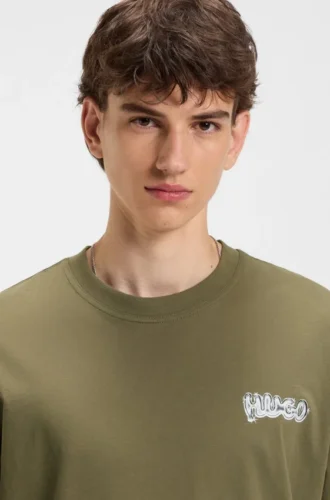 T-Shirt mit Logo-Print aus Baumwolljersey