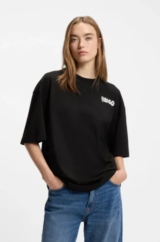 T-Shirt mit Logo-Print aus Baumwolljersey