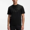 T-Shirt mit Logo-Print aus Stretch-Baumwolle