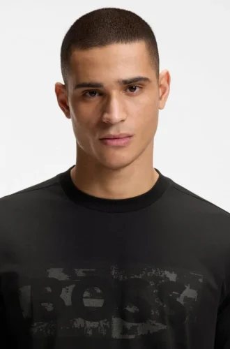 T-Shirt mit Logo-Print aus Stretch-Baumwolle