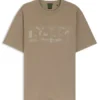 T-Shirt mit Logo-Print aus Stretch-Baumwolle