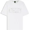 T-Shirt mit Logo-Print aus Stretch-Baumwolle