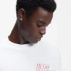 T-Shirt mit Marine-Motiv aus Baumwolljersey