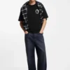 T-Shirt mit Marine-Motiv aus Baumwolljersey