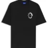 T-Shirt mit Marine-Motiv aus Baumwolljersey