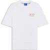 T-Shirt mit Marine-Motiv aus Baumwolljersey