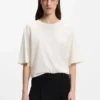 T-Shirt mit Mesh-Einsätzen aus Baumwolljersey