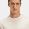 T-Shirt mit Mikro-Muster aus merzerisierter Baumwolle