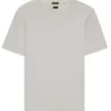 T-Shirt mit Mikro-Muster aus merzerisierter Baumwolle