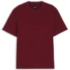 T-Shirt mit Mikro-Muster aus merzerisierter Baumwolle