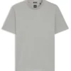T-Shirt mit Mikro-Muster aus merzerisierter Baumwolle