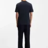 T-Shirt mit Monogramm-Innenprint aus Baumwollmischung