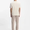 T-Shirt mit Monogramm-Innenprint aus Baumwollmischung